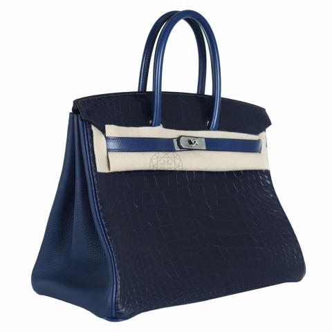 Hermes birkin hot sale navy blue